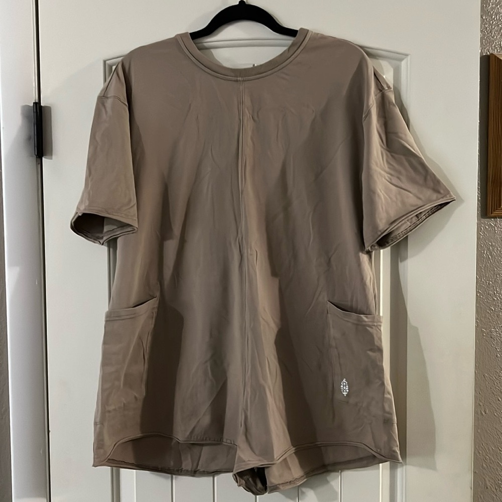 Nwot Free People Movement Hot Shot Tee Romper